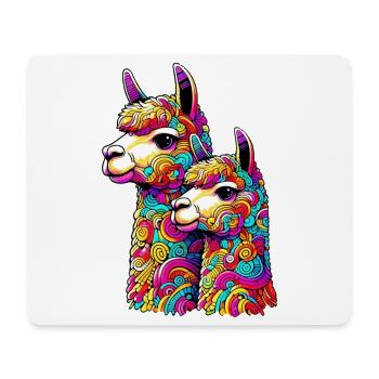 Alpaka - Mousepad (Querformat) - Weiß - Vorne