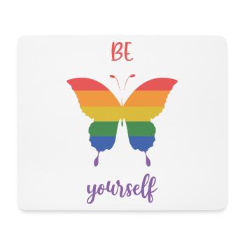 LGBT Pride Month - Be Yourself - Mouse Pad (horizontal) - white - Front