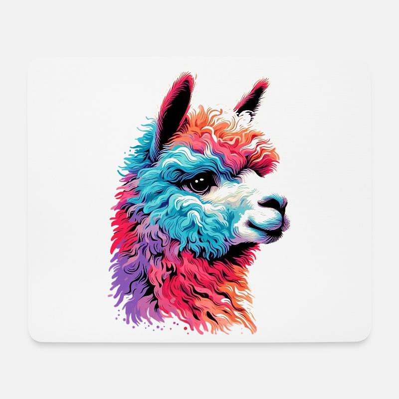 Alpaca - Mouse Pad (horizontal) - white