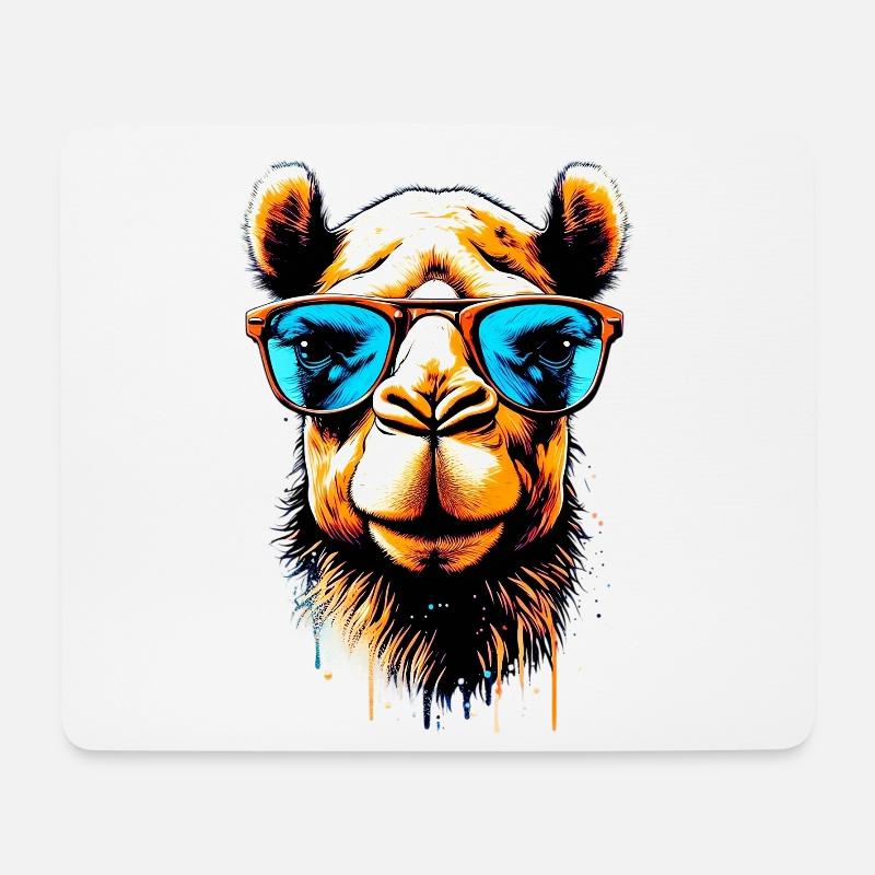 Kamel - Mousepad (Querformat) - Weiß