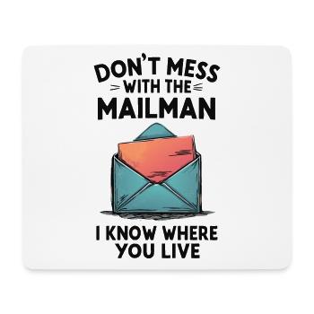 Lustiger Spruch für Postboten - Mousepad (Querformat) - Weiß - Vorne