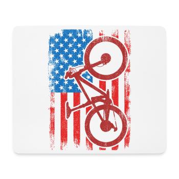 4. Juli USA MTB - Mousepad (Querformat) - Weiß - Vorne