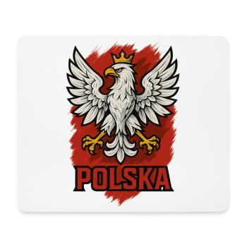 Polen Polska Adler Flagge Fahne episch Geschenk - Mousepad (Querformat) - Weiß - Vorne