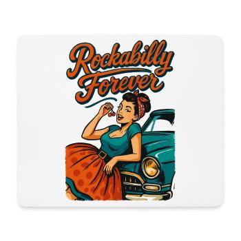 Rockabilly Forever Cherries Wife 50s Gift - Mouse Pad (horizontal) - white - Front
