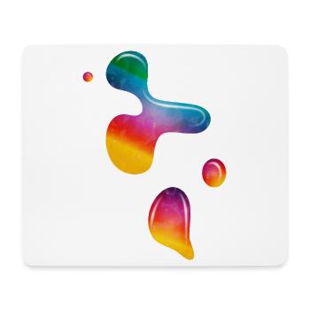 Flowing Paint Bubbles – Lava Lamp Magic - Mouse Pad (horizontal) - white - Front