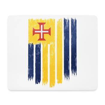 Portugiesische Flagge mit Kreuzmotiv - Mousepad (Querformat) - Weiß - Vorne