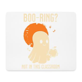 Funny Teacher Skeleton Halloween Classroom - Mouse Pad (horizontal) - white - Front