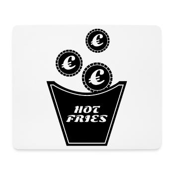 Expensive fries - Mouse Pad (horizontal) - white - Front