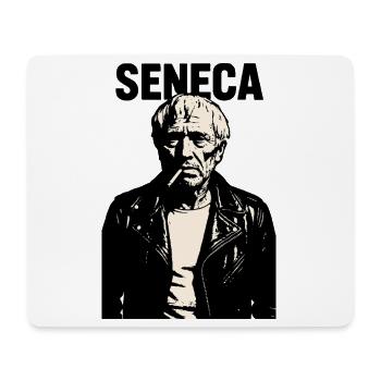 Seneca Stoischer Philosoph Rebell Porträt - Mousepad (Querformat) - Weiß - Vorne