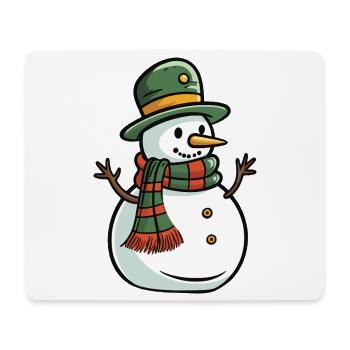 Snowman Winter Christmas - Mouse Pad (horizontal) - white - Front