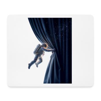 Behind the Universe – The Cosmic Curtain - Mousepad (Querformat) - Weiß - Vorne