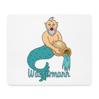 Wassermann Sternzeichen - Mousepad (Querformat) - Weiß - Vorne