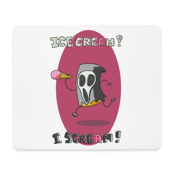 Icecream? I scream! - Mouse Pad (horizontal) - white - Front