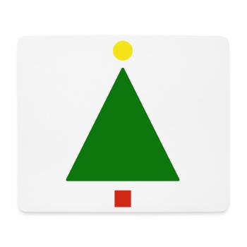 Noël minimaliste | Cadeau - Tapis de souris (format paysage) - blanc - Devant