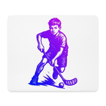 Floorball Stil für jeden Anlass - Mousepad (Querformat) - Weiß - Vorne