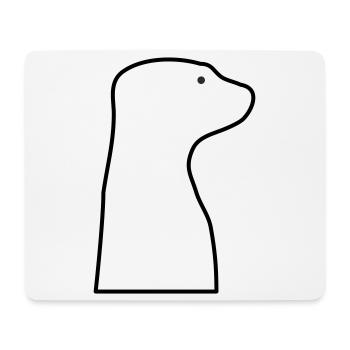 Meerkat - Mouse Pad (horizontal) - white - Front