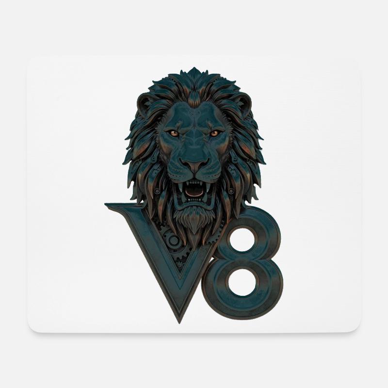 V8 - Mouse Pad (horizontal) - white