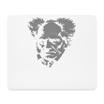 Life is Suffering: Schopenhauer Tee - Mouse Pad (horizontal) - white - Front