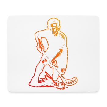 J’adore le motif cool floorball pour floorball - Tapis de souris (format paysage) - blanc - Devant