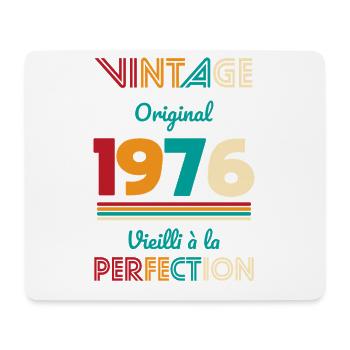 1976 – Vintage – Aged to perfection - Mouse Pad (horizontal) - white - Front
