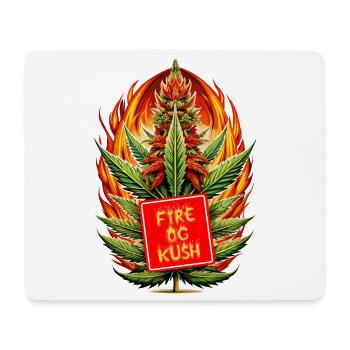 Fire Og Kush - Mousepad (Querformat) - Weiß - Vorne