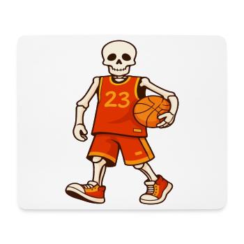 Skeleton Hoops 23 Jersey - Mouse Pad (horizontal) - white - Front