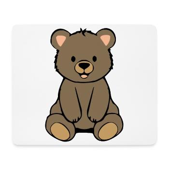 Ours Ours - Tapis de souris (format paysage) - blanc - Devant