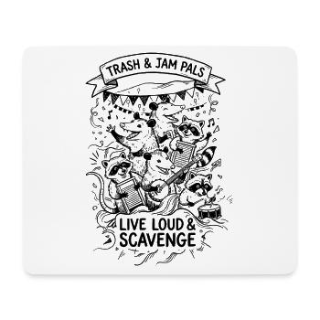 Trash and Jam Pals - Mousepad (Querformat) - Weiß - Vorne