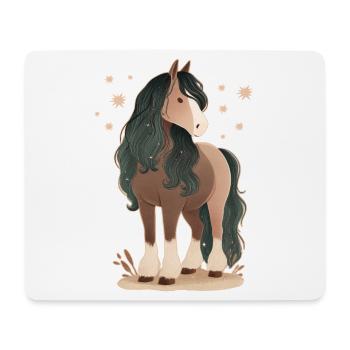 Horse with stars - Mouse Pad (horizontal) - white - Front