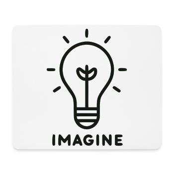 Light Idea Spark Icon - Mouse Pad (horizontal) - white - Front