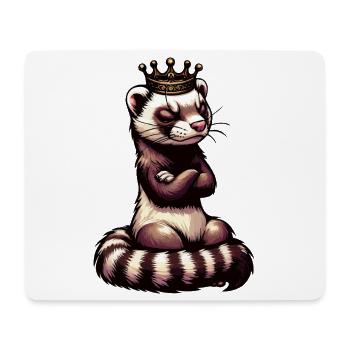 Furet Ferret Holder Furet Propriétaire - Tapis de souris (format paysage) - blanc - Devant