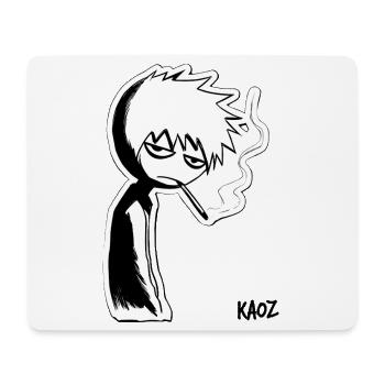 Black and white sketch: melancholic type - Mouse Pad (horizontal) - white - Front