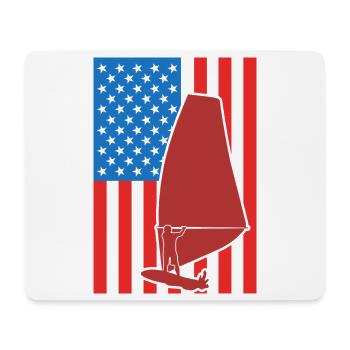 Planche à voile aux États-Unis 4 juillet - Tapis de souris (format paysage) - blanc - Devant