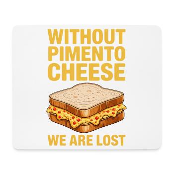 Pimento Cheese Sandwich Golf Gift - Mouse Pad (horizontal) - white - Front