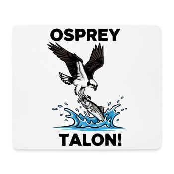 Fischadler-See-Fersen-Schwarzer Fischadler - Mousepad (Querformat) - Weiß - Vorne