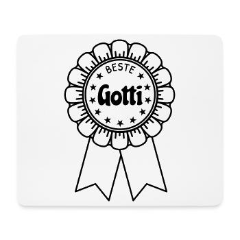 Beste Gotti - Mousepad (Querformat) - Weiß - Vorne