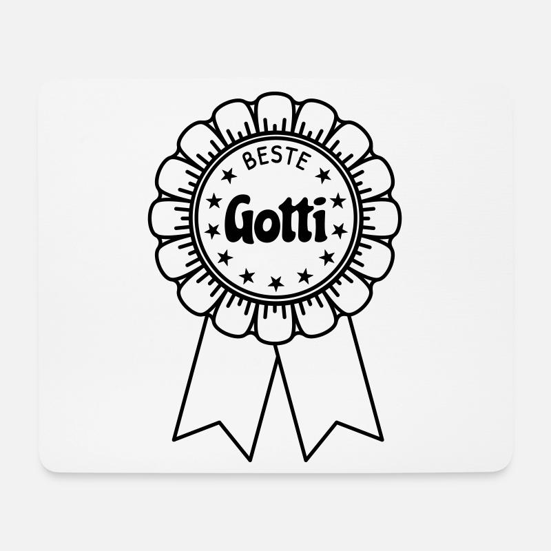 Beste Gotti - Mousepad (Querformat) - Weiß