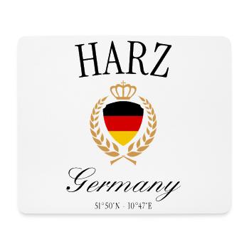 Harz Wappen Krone – Brocken Reise Souvenir - Mousepad (Querformat) - Weiß - Vorne