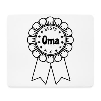 Beste Oma - Mousepad (Querformat) - Weiß - Vorne