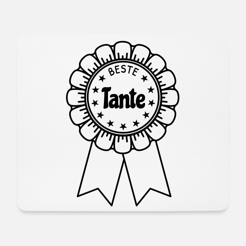 Beste Tante - Mousepad (Querformat) - Weiß