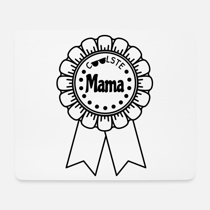Maman la plus cool - Tapis de souris (format paysage) - blanc