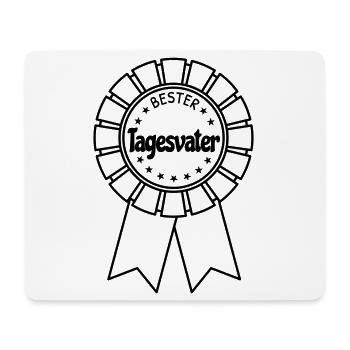 Bester Tagesvater - Mousepad (Querformat) - Weiß - Vorne