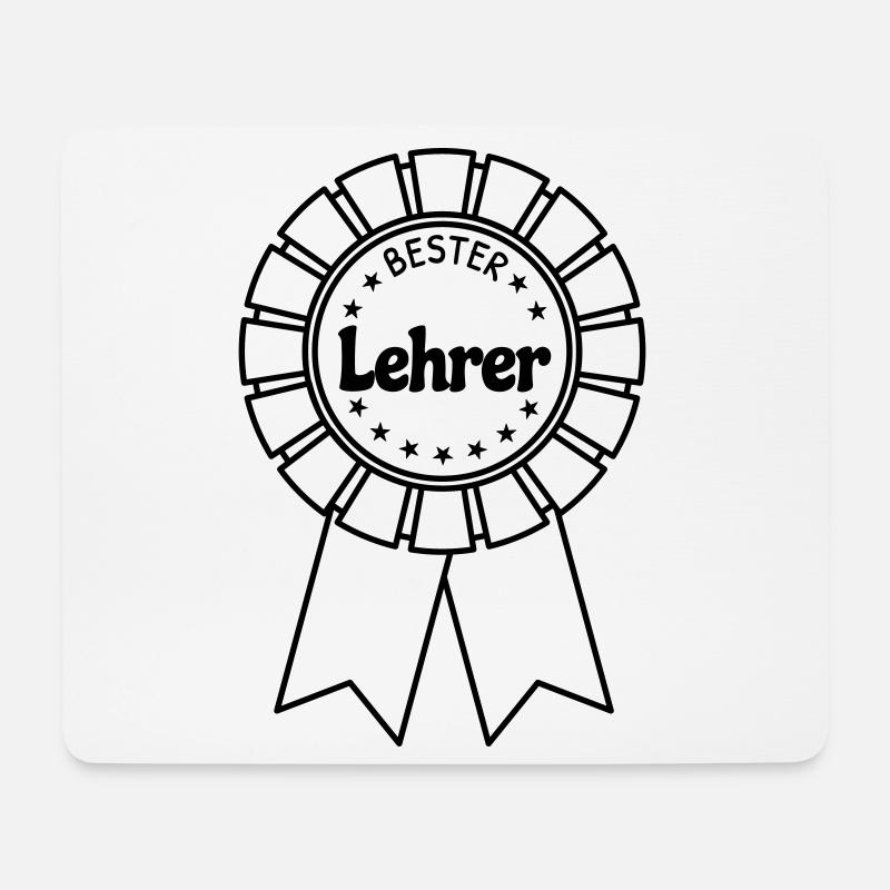 Bester Lehrer - Mousepad (Querformat) - Weiß