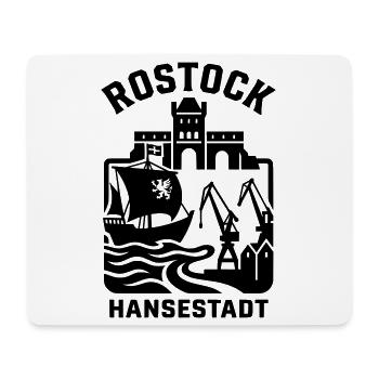 Rostock Hansestadt - Mousepad (Querformat) - Weiß - Vorne