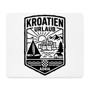 Kroatien Urlaub - Mousepad (Querformat) - Weiß - Vorne
