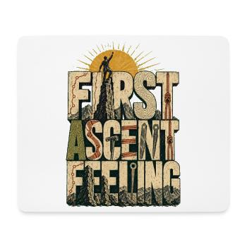 First Ascent Feeling Climbing First Ascent Summit - Mouse Pad (horizontal) - white - Front