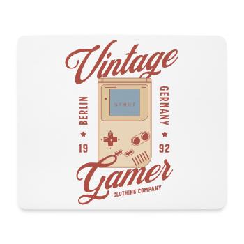 Vintage Gamer 1992 – Retro Handheld - Mouse Pad (horizontal) - white - Front