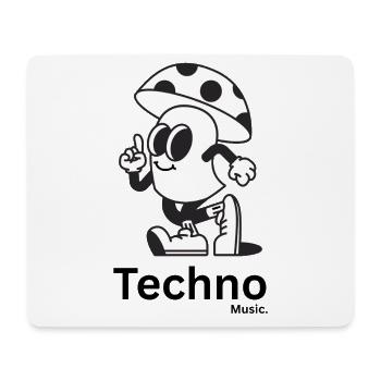 Mushroom Panache Cartoon Mascot - Mouse Pad (horizontal) - white - Front