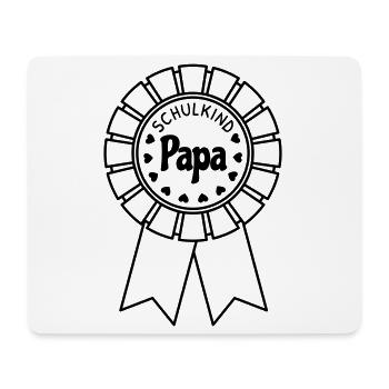 Schulkind Papa - Mousepad (Querformat) - Weiß - Vorne