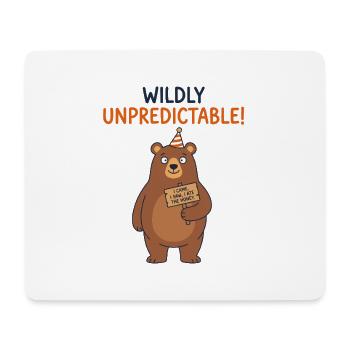 Wilde Unberechenbarer Bär - Mousepad (Querformat) - Weiß - Vorne